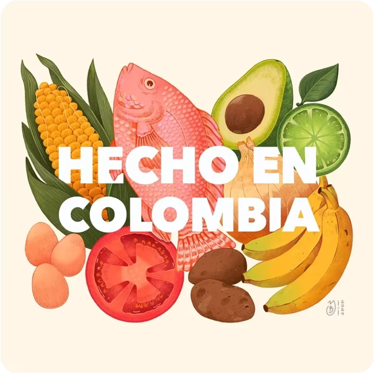 Ilustración Hecho en Colombia. Haz click para ír a la tienda de prints y productos gráficos ilustrados por Yory Bastidas en Colombia.