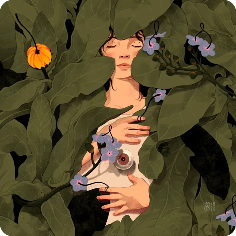Ilustración digital "Conectar" por Yory Bastidas - Haz clic para ver los proyectos personales de ilustración.
